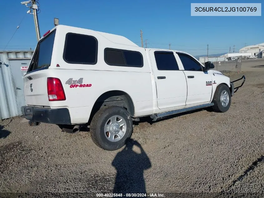 3C6UR4CL2JG100769 2018 Ram 2500 Tradesman 4X2 6'4 Box