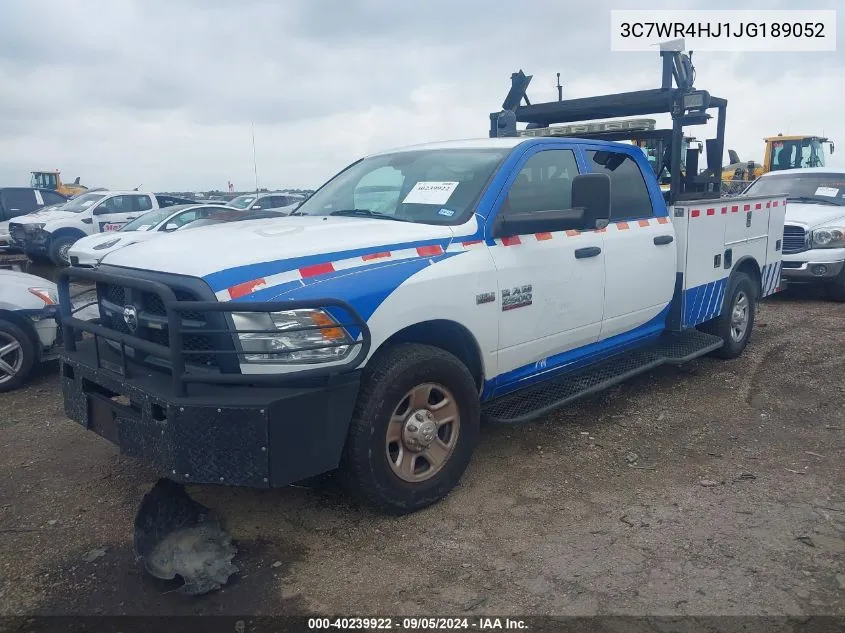 3C7WR4HJ1JG189052 2018 Ram 2500 Tradesman 4X2 8' Box