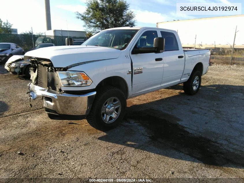 2018 Ram 2500 Tradesman 4X4 6'4 Box VIN: 3C6UR5CL4JG192974 Lot: 40244159