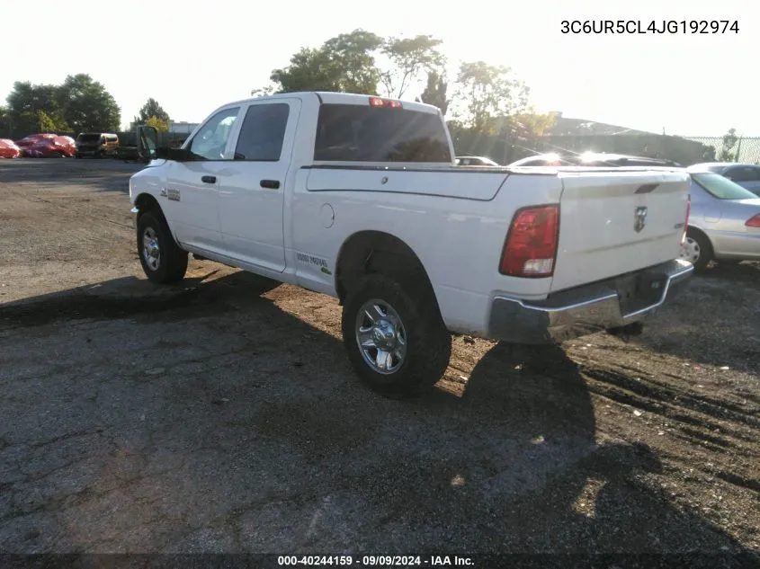 2018 Ram 2500 Tradesman 4X4 6'4 Box VIN: 3C6UR5CL4JG192974 Lot: 40244159