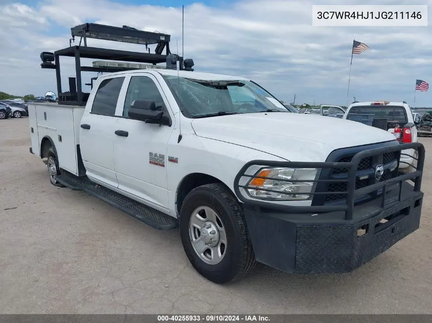 3C7WR4HJ1JG211146 2018 Ram 2500 Tradesman 4X2 8' Box