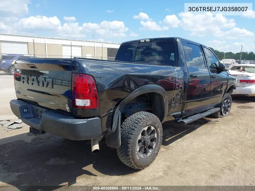 2018 Ram 2500 Power Wagon 4X4 6'4 Box VIN: 3C6TR5EJ7JG358007 Lot: 40300955