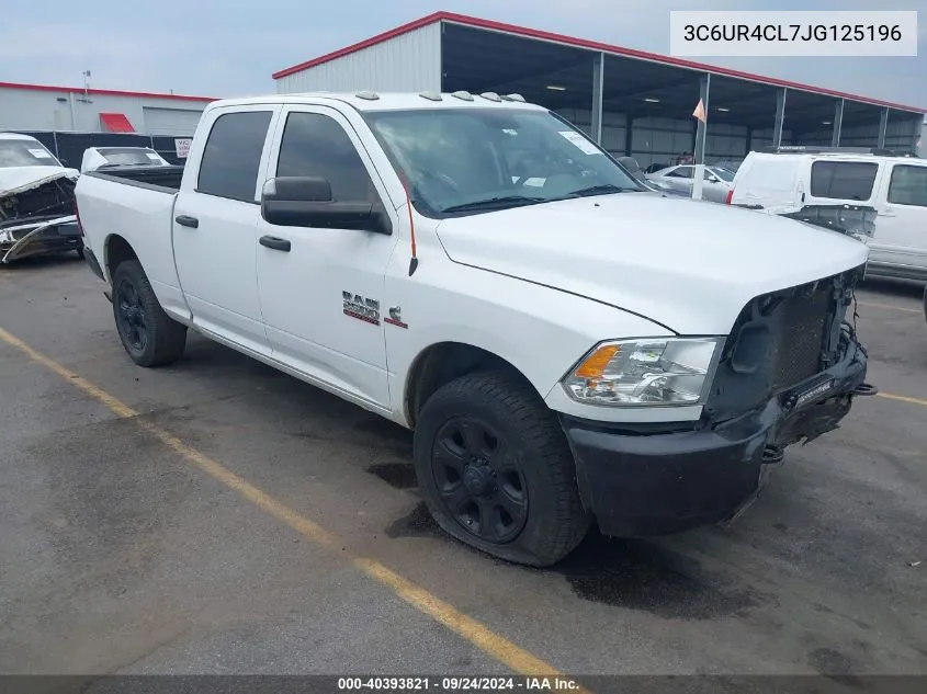 2018 Ram 2500 Tradesman 4X2 6'4 Box VIN: 3C6UR4CL7JG125196 Lot: 40393821