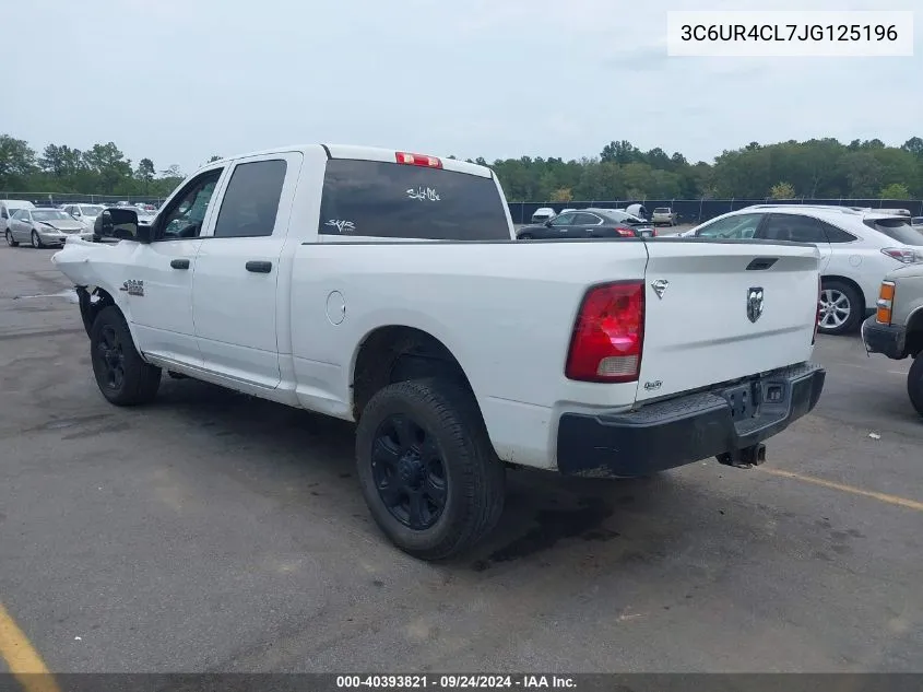 2018 Ram 2500 Tradesman 4X2 6'4 Box VIN: 3C6UR4CL7JG125196 Lot: 40393821