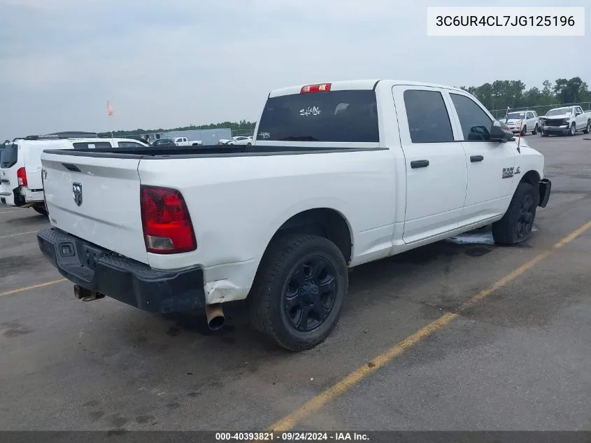 3C6UR4CL7JG125196 2018 Ram 2500 Tradesman 4X2 6'4 Box