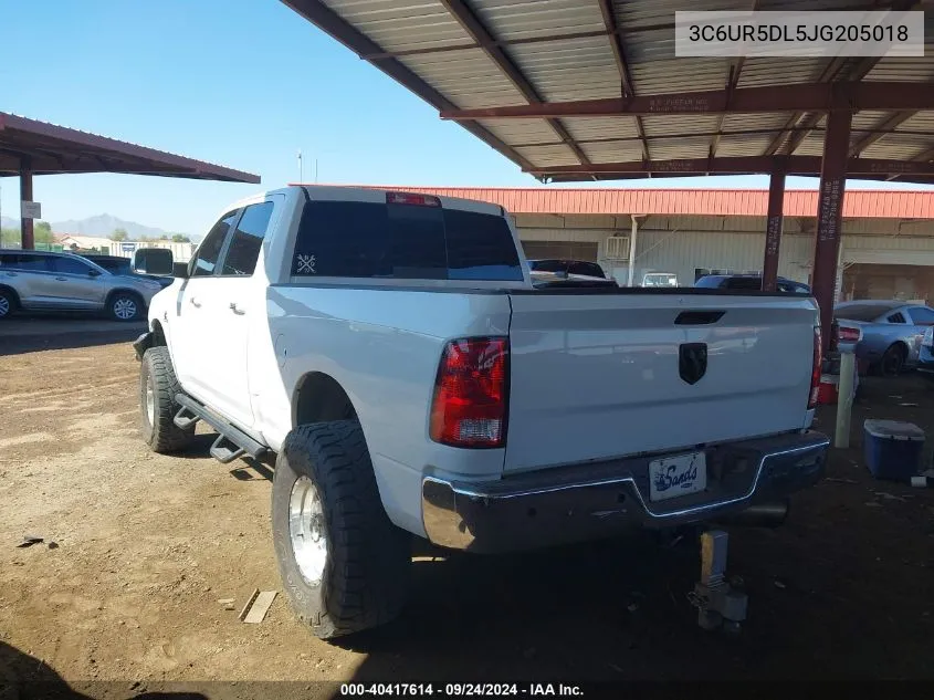 2018 Ram 2500 Slt VIN: 3C6UR5DL5JG205018 Lot: 40417614