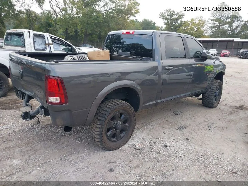 2018 Ram 2500 Laramie VIN: 3C6UR5FL7JG350588 Lot: 40422464