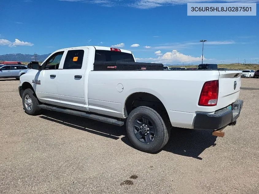 2018 Ram 2500 Tradesman 4X4 8' Box VIN: 3C6UR5HL8JG287501 Lot: 40422555