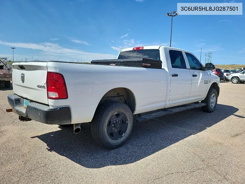 2018 Ram 2500 Tradesman 4X4 8' Box VIN: 3C6UR5HL8JG287501 Lot: 40422555