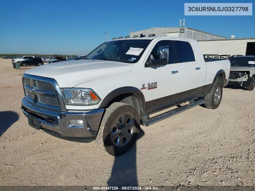 2018 Ram 2500 Laramie Mega Cab 4X4 6'4 Box VIN: 3C6UR5NL0JG327798 Lot: 40447226