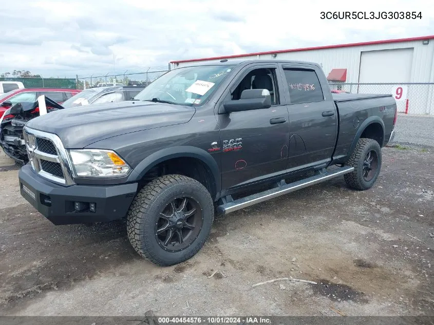 2018 Ram 2500 Tradesman 4X4 6'4 Box VIN: 3C6UR5CL3JG303854 Lot: 40454576