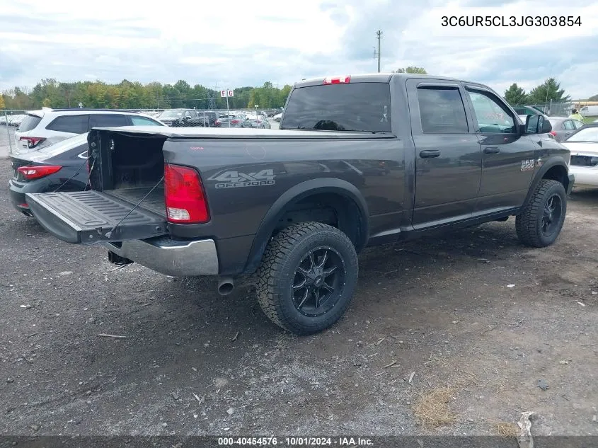 2018 Ram 2500 Tradesman 4X4 6'4 Box VIN: 3C6UR5CL3JG303854 Lot: 40454576