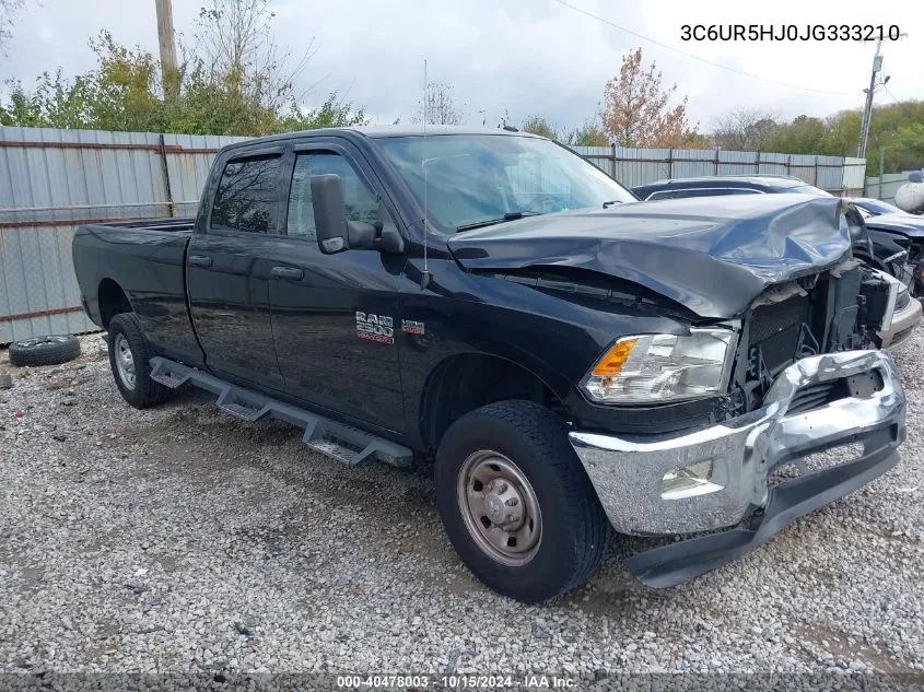 2018 Ram 2500 Tradesman 4X4 8' Box VIN: 3C6UR5HJ0JG333210 Lot: 40478003