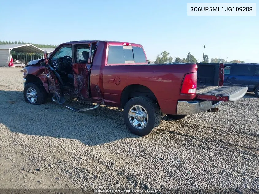 2018 Ram 2500 Slt 4X4 6'4 Box VIN: 3C6UR5ML1JG109208 Lot: 40533041