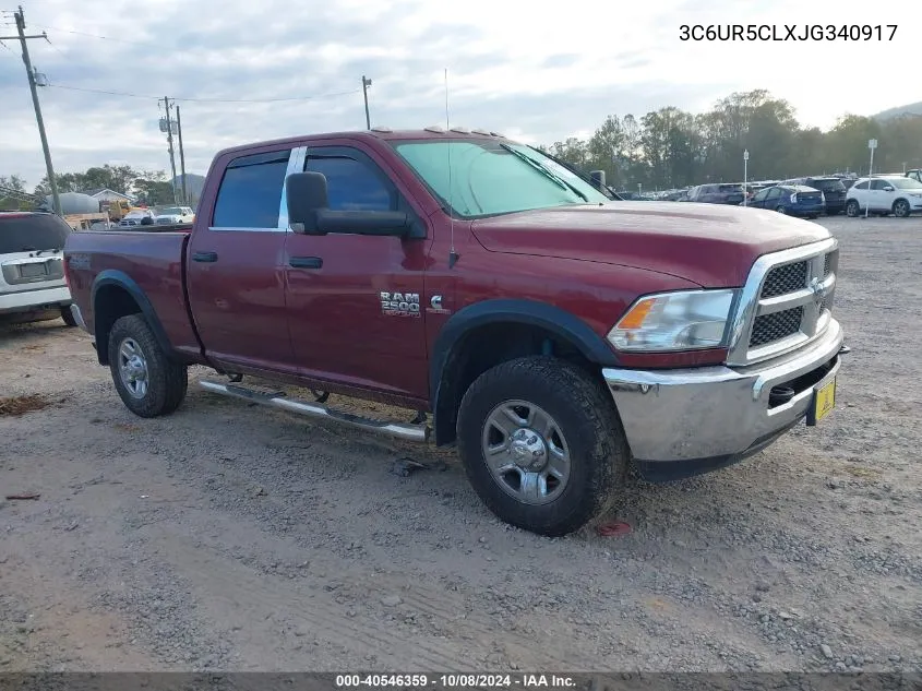 2018 Ram 2500 Tradesman 4X4 6'4 Box VIN: 3C6UR5CLXJG340917 Lot: 40546359