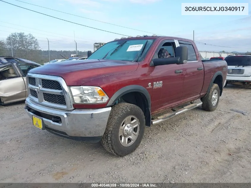 2018 Ram 2500 Tradesman 4X4 6'4 Box VIN: 3C6UR5CLXJG340917 Lot: 40546359