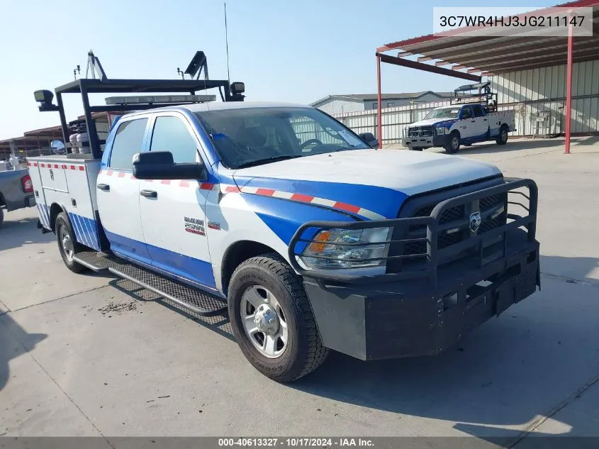 2018 Ram 2500 Tradesman 4X2 8' Box VIN: 3C7WR4HJ3JG211147 Lot: 40613327