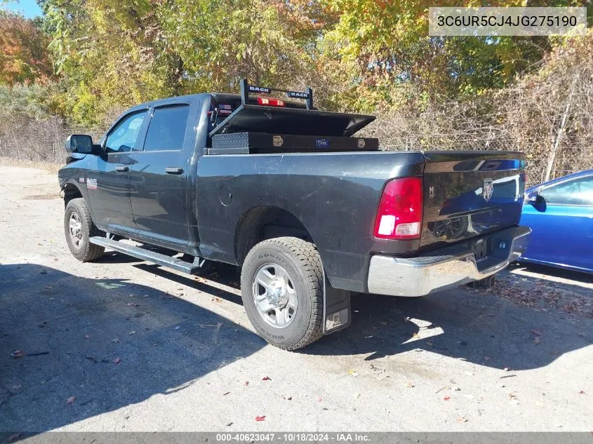 2018 Ram 2500 Tradesman 4X4 6'4 Box VIN: 3C6UR5CJ4JG275190 Lot: 40623047