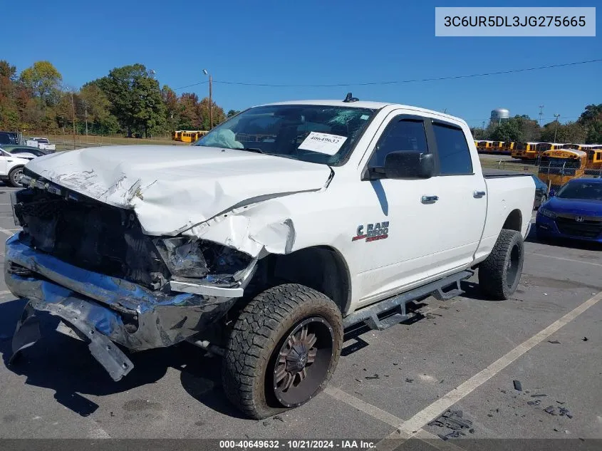 2018 Ram 2500 Slt VIN: 3C6UR5DL3JG275665 Lot: 40649632