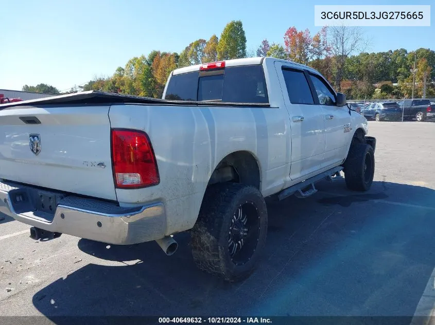 2018 Ram 2500 Slt VIN: 3C6UR5DL3JG275665 Lot: 40649632