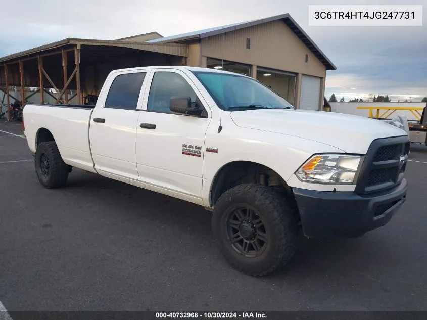 2018 Ram 2500 Tradesman 4X2 8' Box VIN: 3C6TR4HT4JG247731 Lot: 40732968