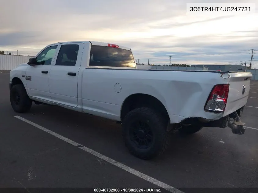 2018 Ram 2500 Tradesman 4X2 8' Box VIN: 3C6TR4HT4JG247731 Lot: 40732968