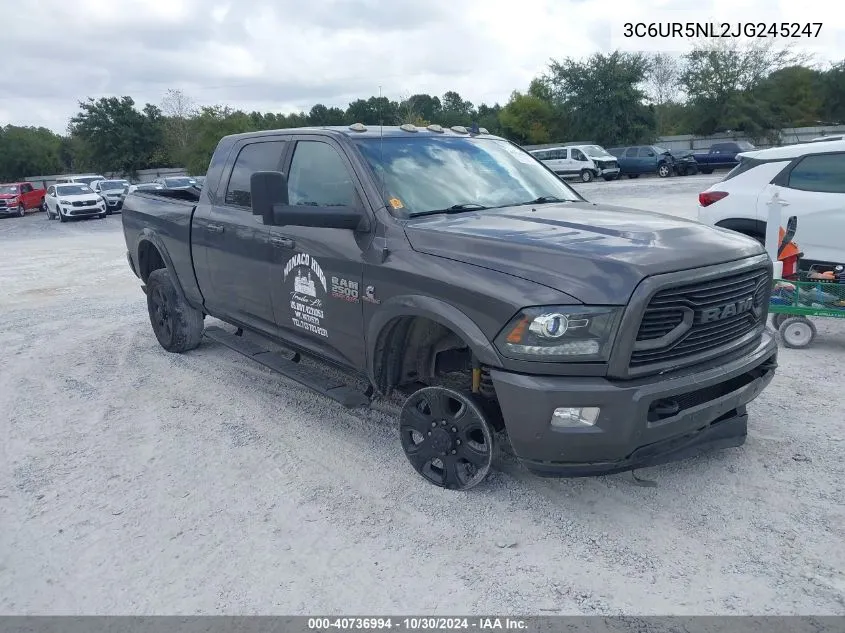 2018 Ram 2500 Laramie 4X4 6'4 Box VIN: 3C6UR5NL2JG245247 Lot: 40736994