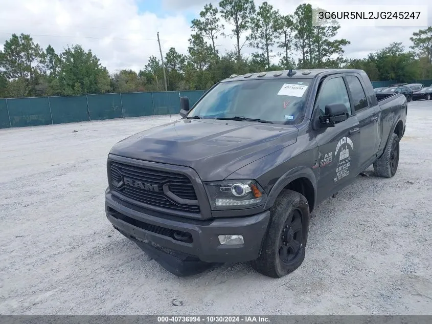 2018 Ram 2500 Laramie 4X4 6'4 Box VIN: 3C6UR5NL2JG245247 Lot: 40736994