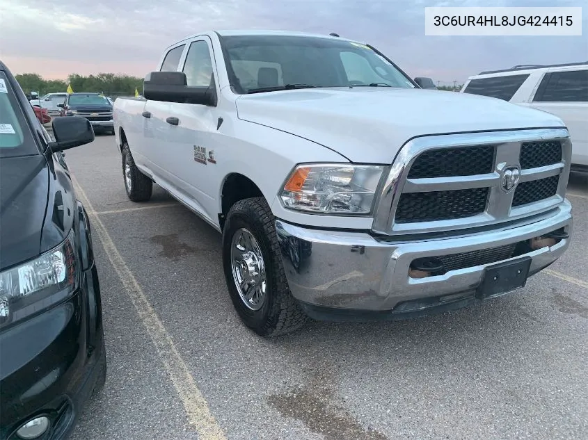 2018 Ram 2500 Tradesman 4X2 8' Box VIN: 3C6UR4HL8JG424415 Lot: 40772174