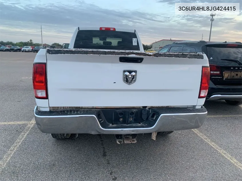 2018 Ram 2500 Tradesman 4X2 8' Box VIN: 3C6UR4HL8JG424415 Lot: 40772174