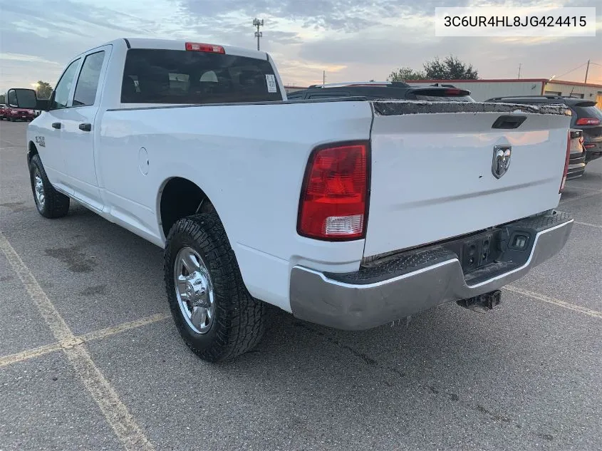 3C6UR4HL8JG424415 2018 Ram 2500 Tradesman 4X2 8' Box