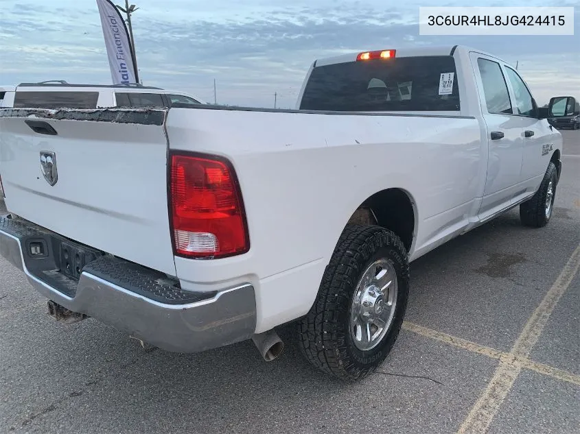 2018 Ram 2500 Tradesman 4X2 8' Box VIN: 3C6UR4HL8JG424415 Lot: 40772174