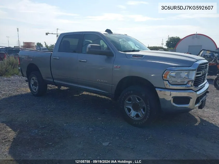 2019 Ram 2500 Big Horn VIN: 3C6UR5DJ7KG592607 Lot: 12105758