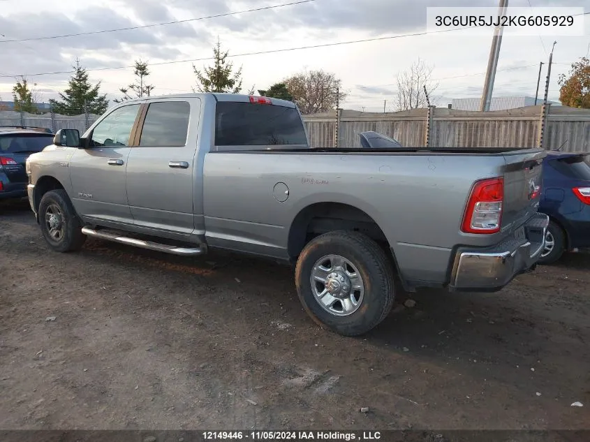 2019 Ram 2500 Big Horn VIN: 3C6UR5JJ2KG605929 Lot: 12149446