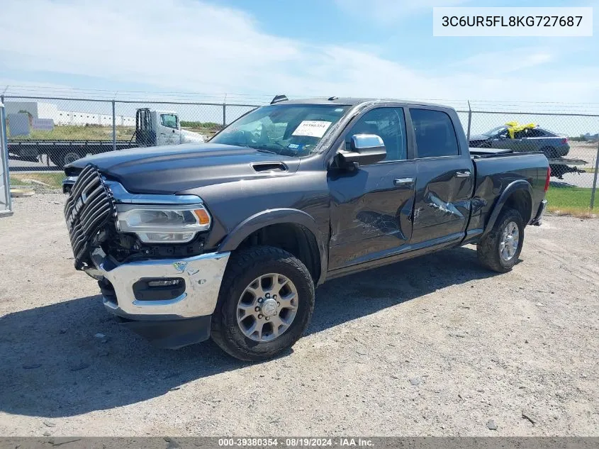 3C6UR5FL8KG727687 2019 Ram 2500 Laramie 4X4 6'4 Box