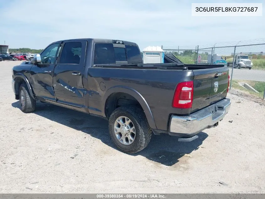 3C6UR5FL8KG727687 2019 Ram 2500 Laramie 4X4 6'4 Box