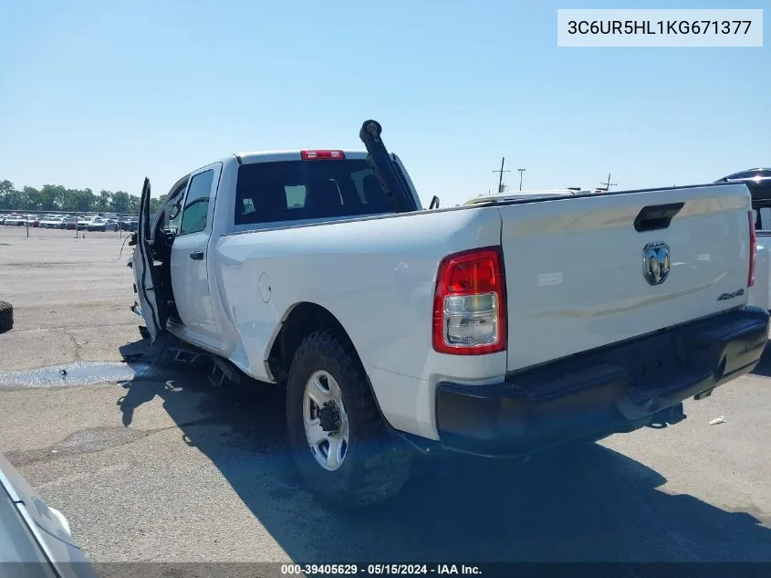 2019 Ram 2500 Tradesman 4X4 8' Box VIN: 3C6UR5HL1KG671377 Lot: 39405629