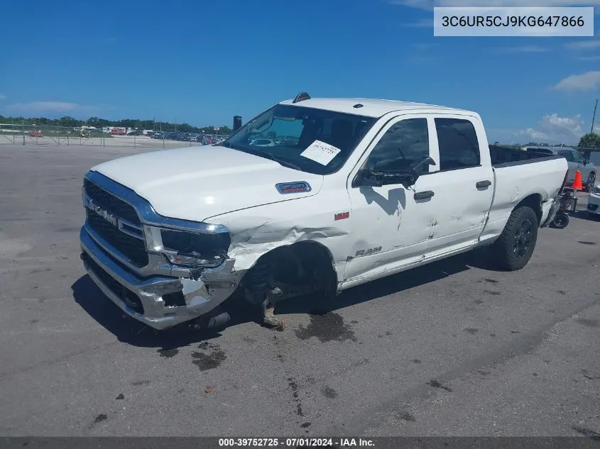 2019 Ram 2500 Tradesman 4X4 6'4 Box VIN: 3C6UR5CJ9KG647866 Lot: 39752725