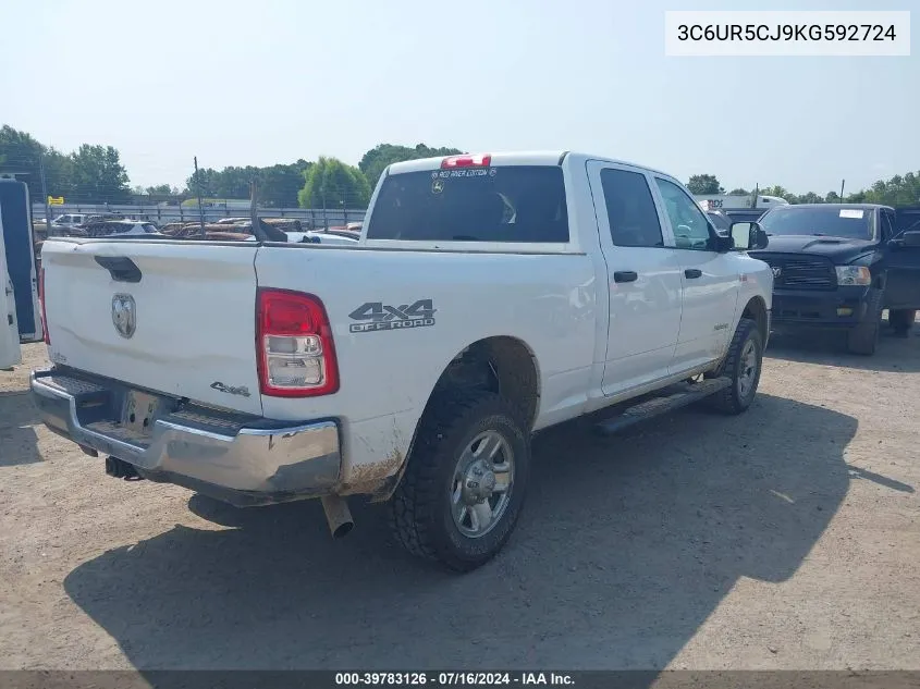 3C6UR5CJ9KG592724 2019 Ram 2500 Tradesman 4X4 6'4 Box