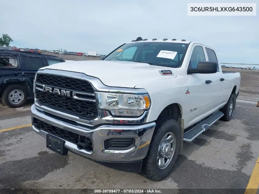 3C6UR5HLXKG643500 2019 Ram 2500 Tradesman 4X4 8' Box