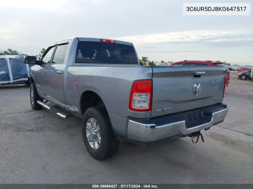 2019 Ram 2500 Lone Star 4X4 6'4 Box VIN: 3C6UR5DJ8KG647517 Lot: 39860427