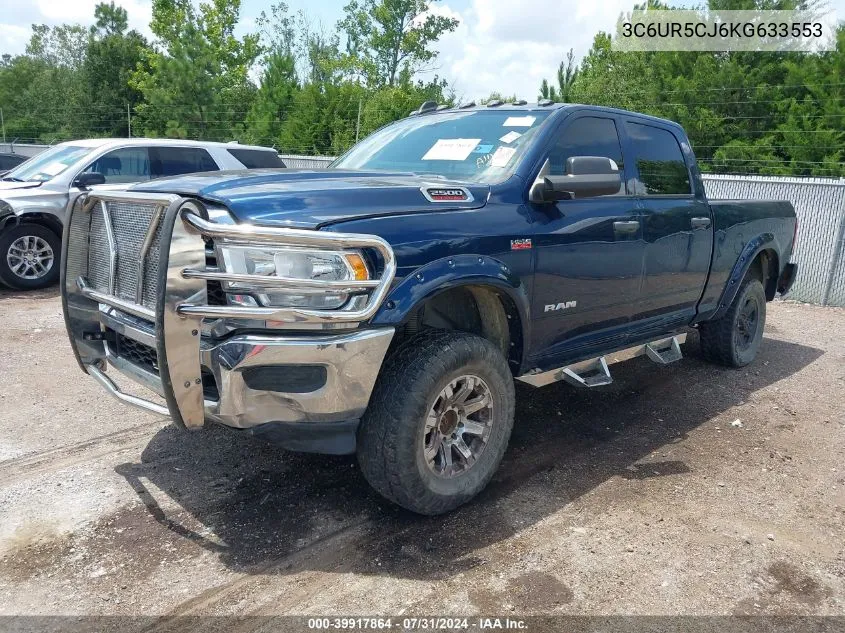 2019 Ram 2500 Tradesman 4X4 6'4 Box VIN: 3C6UR5CJ6KG633553 Lot: 39917864