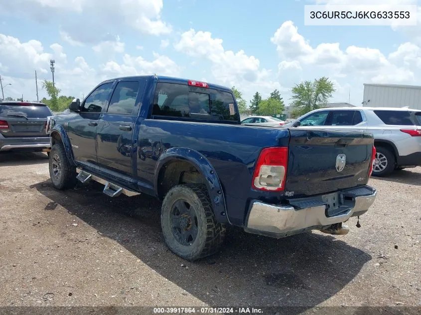 2019 Ram 2500 Tradesman 4X4 6'4 Box VIN: 3C6UR5CJ6KG633553 Lot: 39917864