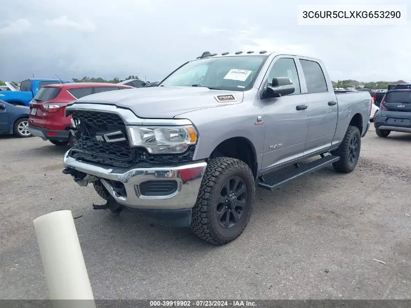 2019 Ram 2500 Tradesman 4X4 6'4 Box VIN: 3C6UR5CLXKG653290 Lot: 39919902