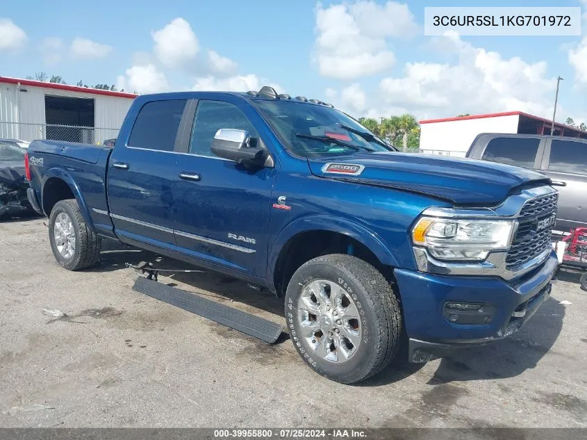 2019 Ram 2500 Limited 4X4 6'4 Box VIN: 3C6UR5SL1KG701972 Lot: 39955800