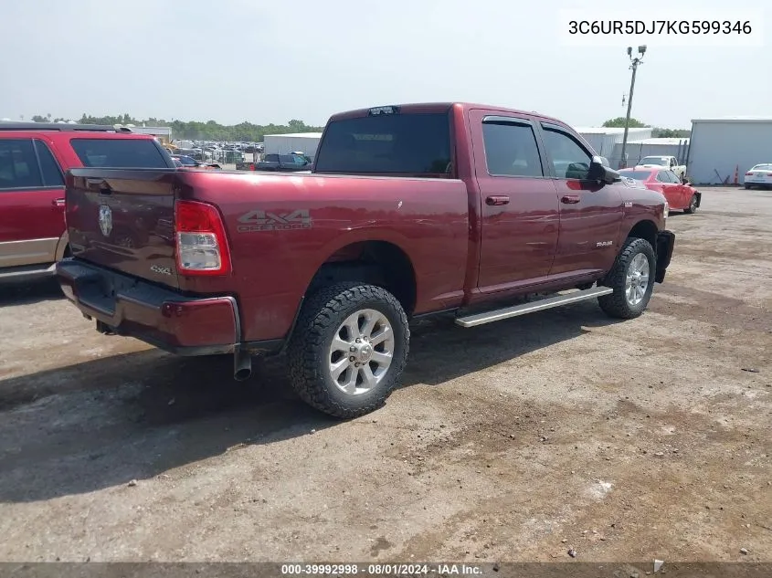 3C6UR5DJ7KG599346 2019 Ram 2500 Big Horn 4X4 6'4 Box