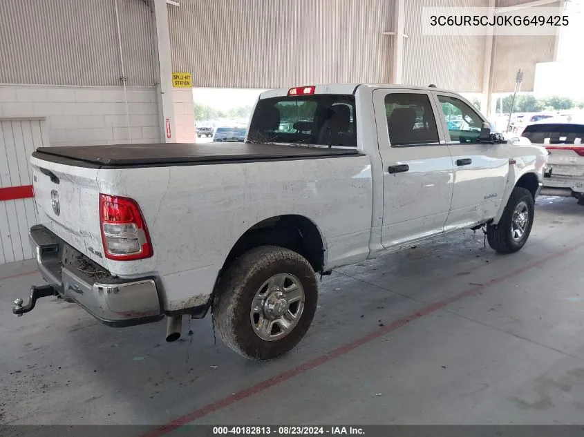 3C6UR5CJ0KG649425 2019 Ram 2500 Tradesman 4X4 6'4 Box