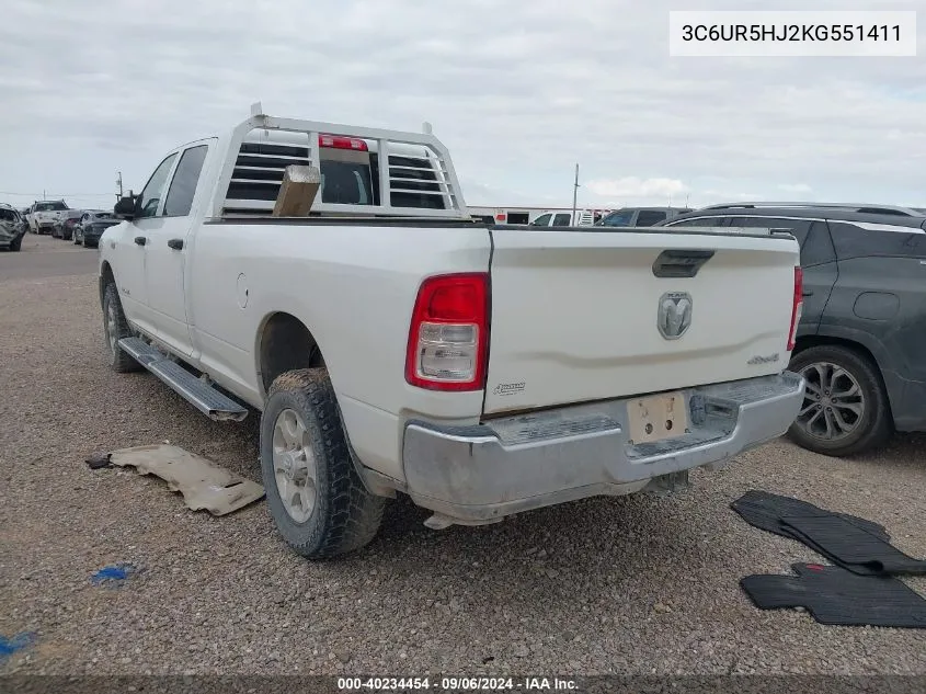 3C6UR5HJ2KG551411 2019 Ram 2500 Tradesman 4X4 8' Box