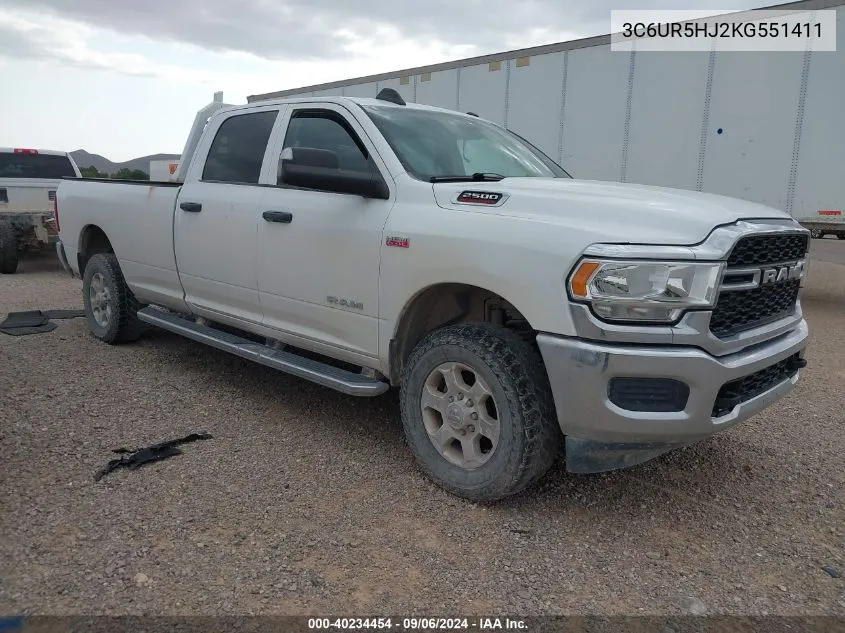 3C6UR5HJ2KG551411 2019 Ram 2500 Tradesman 4X4 8' Box