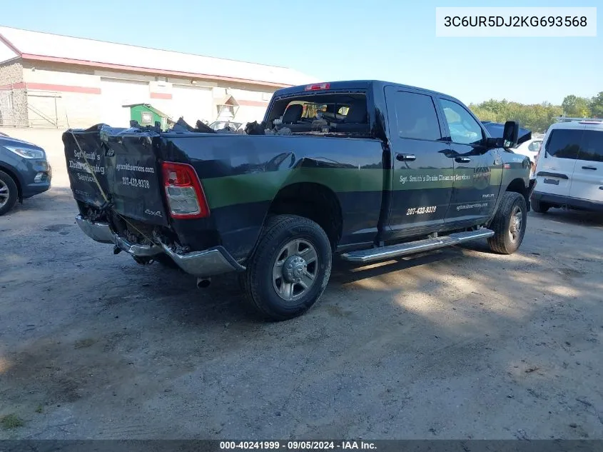 3C6UR5DJ2KG693568 2019 Ram 2500 Big Horn 4X4 6'4 Box